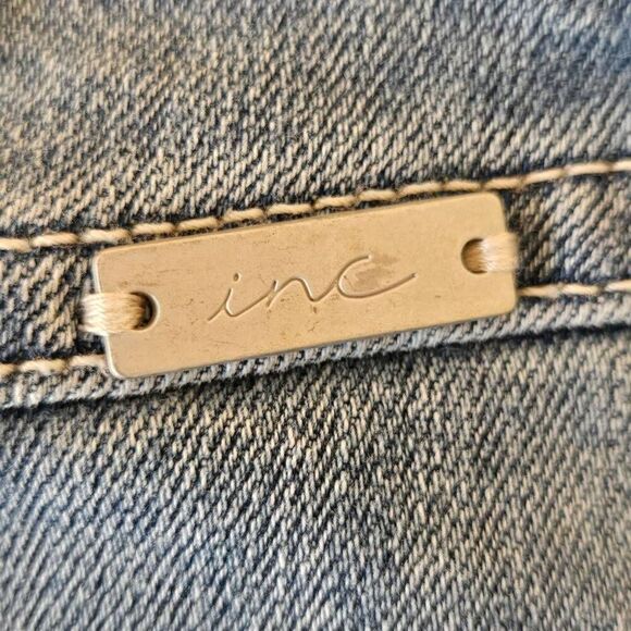 Inc International Concepts Womens Fray Trim Tulip Hem Denim Skirt Blue Size 2 - Picture 8 of 11